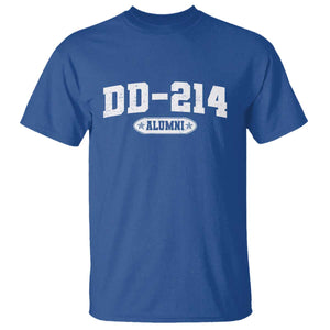 DD-214 Alumni T Shirt - US Army Pride Military Veteran Retired Service Honor Tee TS10 Royal Blue Print Your Wear