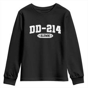 DD-214 Alumni Youth Sweatshirt US Army Pride Military Veteran Retired TS10 Black Print Your Wear