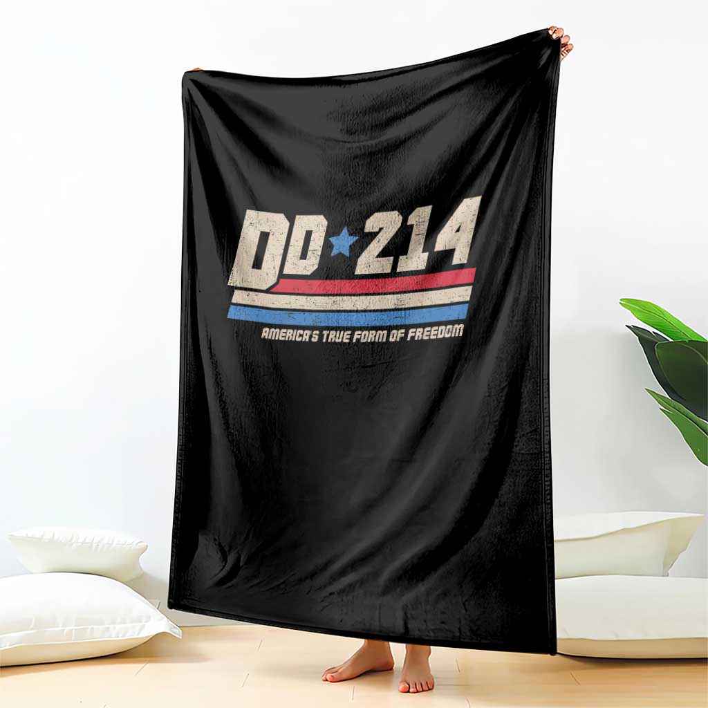 DD-214 Throw Blanket Armed Forces Military Alumni Vintage Veteran TS10 Print Your Wear