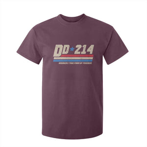 DD-214 T Shirt For Kid Armed Forces Military Alumni Vintage Veteran TS10 Maroon Print Your Wear