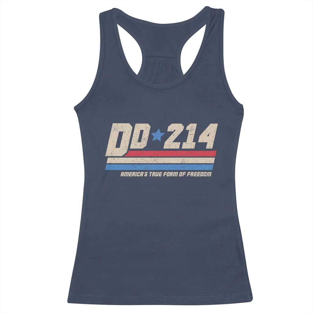 DD-214 Racerback Tank Top Armed Forces Military Alumni Vintage Veteran TS10 Navy Print Your Wear