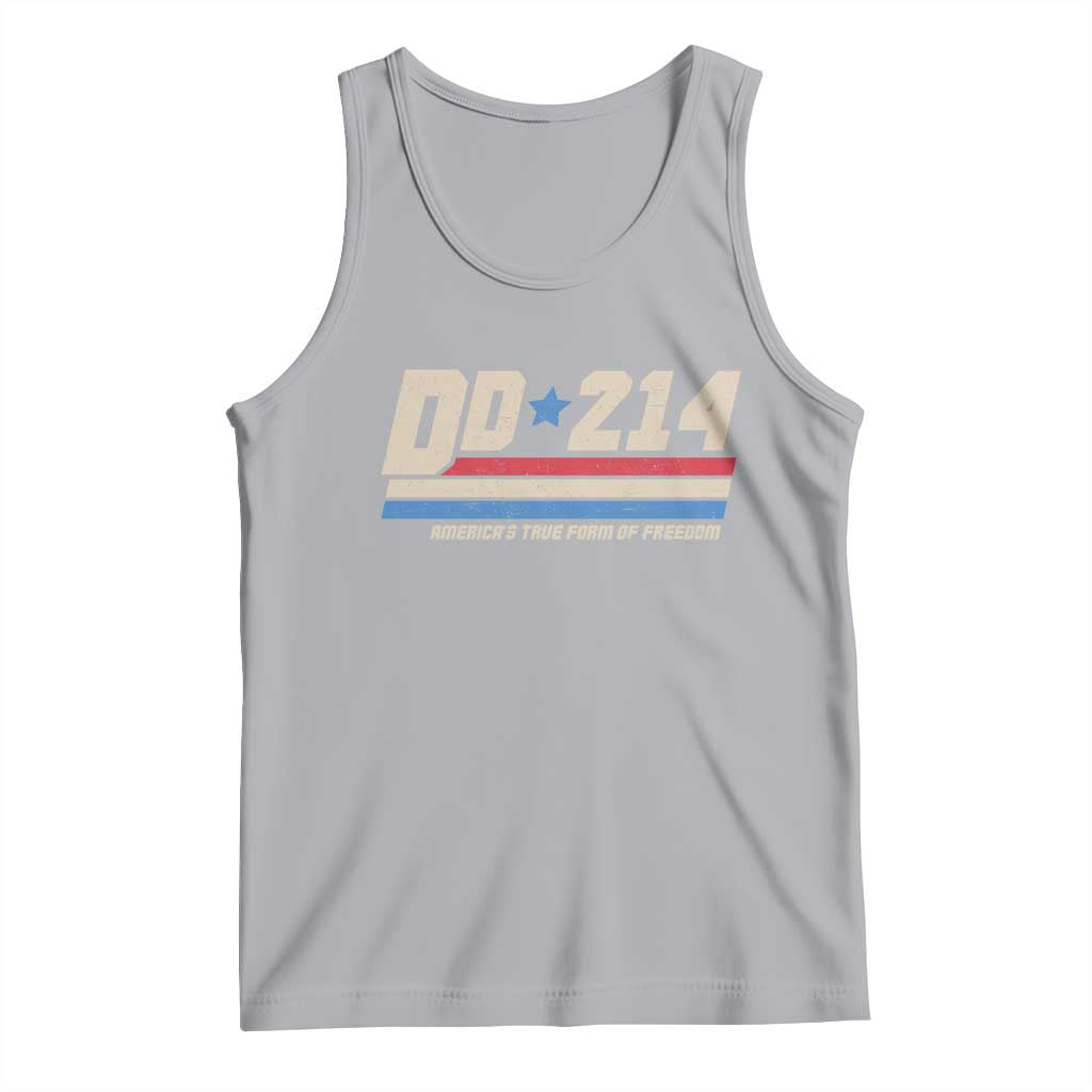 DD-214 Tank Top Armed Forces Military Alumni Vintage Veteran TS10 Athletic Heather Print Your Wear