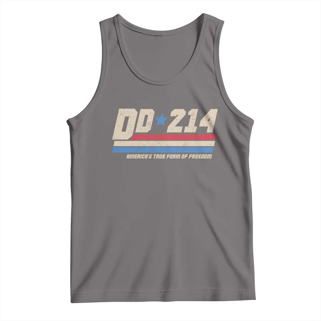 DD-214 Tank Top Armed Forces Military Alumni Vintage Veteran TS10 Deep Heather Print Your Wear
