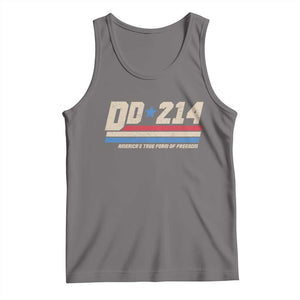 DD-214 Tank Top Armed Forces Military Alumni Vintage Veteran TS10 Deep Heather Print Your Wear