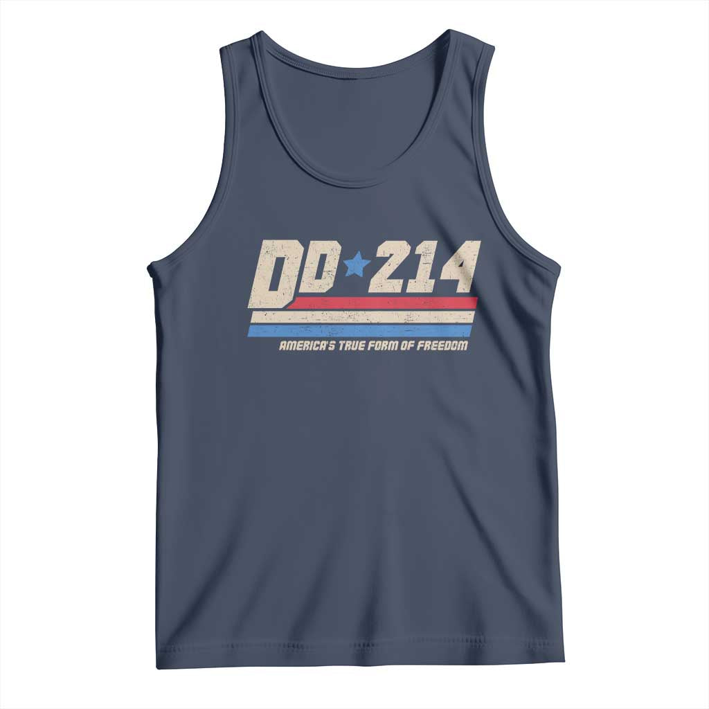 DD-214 Tank Top Armed Forces Military Alumni Vintage Veteran TS10 Navy Print Your Wear