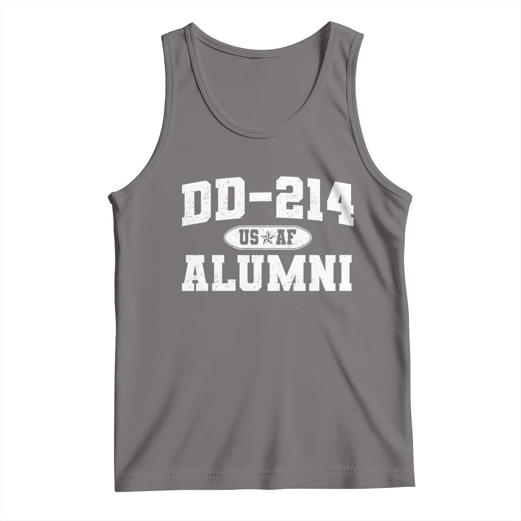 DD-214 US Air Force Alumni Tank Top US Military Veteran Retired TS10 Deep Heather Print Your Wear
