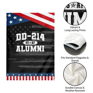 DD-214 US Air Force Alumni Garden Flag US Military Veteran Retired TS10 Print Your Wear