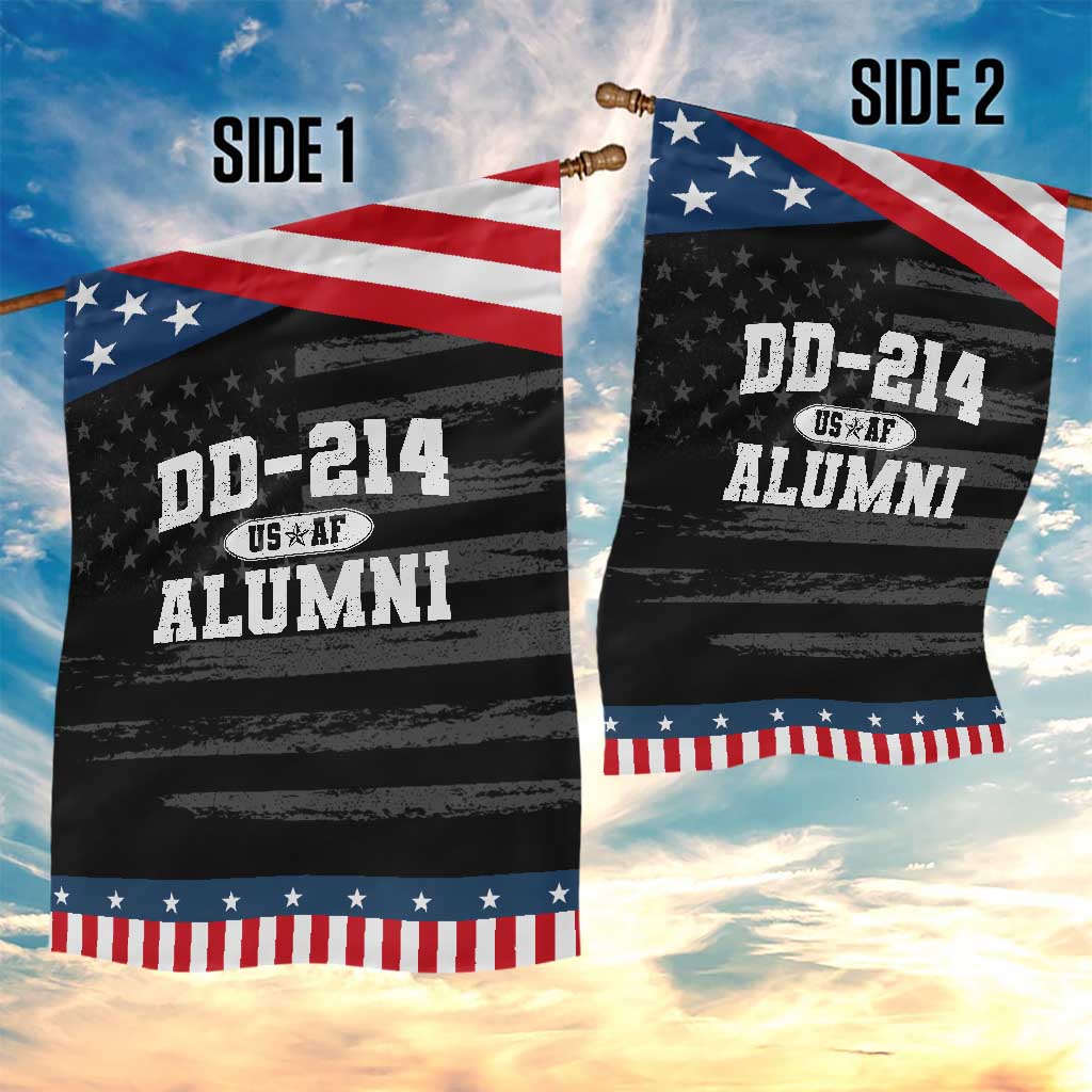 DD-214 US Air Force Alumni Garden Flag US Military Veteran Retired TS10 Print Your Wear