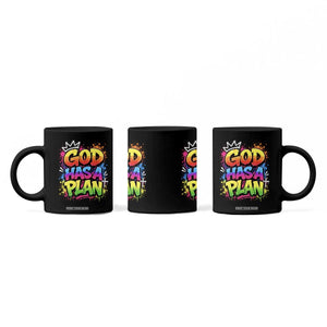 God Has A Plan Coffee Mug Graffiti Rap Christian Faith Graphic TS10 Print Your Wear
