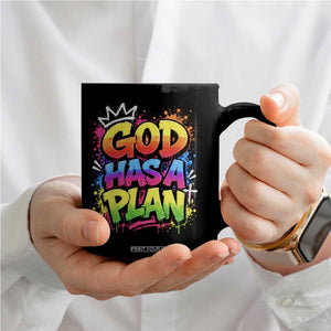God Has A Plan Coffee Mug Graffiti Rap Christian Faith Graphic TS10 Print Your Wear