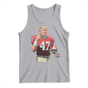 Trump Football Tank Top Vintage Sports Fan 47th President TS10 Athletic Heather Print Your Wear