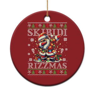 Skibidi Rizzmas Xmas Christmas Ornament Rizz Santa Claus Funny Xmas Gen Alpha TS10 Print Your Wear