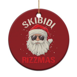 Skibidi Rizzmas Xmas Christmas Ornament Rizz Santa Claus Retro Funny Xmas Gen Alpha Kid TS10 Print Your Wear