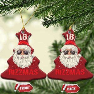 Skibidi Rizzmas Xmas Christmas Ornament Rizz Santa Claus Retro Funny Xmas Gen Alpha Kid TS10 Christmas Tree Red Print Your Wear