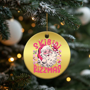 Skibidi Rizzmas Santa Christmas Ornament Rizz Santa Pink Groovy Funny Xmas Gen Alpha Girl Kids TS10 Print Your Wear