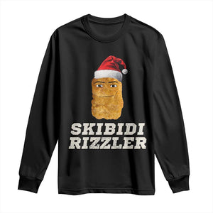 Christmas Skibidi Toilet Rizzler Long Sleeve Shirt Meme Funny Memes Brainrot Rizz TS10 Black Print Your Wear