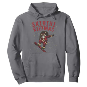 Skibidi Rizzmas Christmas Hoodie Rizz Santa Claus Skater Skateboard Skateboarder Kid Cool TS10 Charcoal Print Your Wear