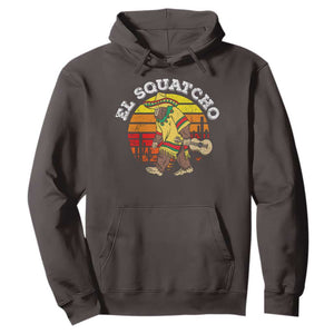 El Squatcho Bigfoot Hoodie Mexican Sasquatch Cinco De Mayo TS10 Dark Chocolate Print Your Wear