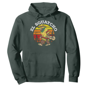 El Squatcho Bigfoot Hoodie Mexican Sasquatch Cinco De Mayo TS10 Dark Forest Green Print Your Wear