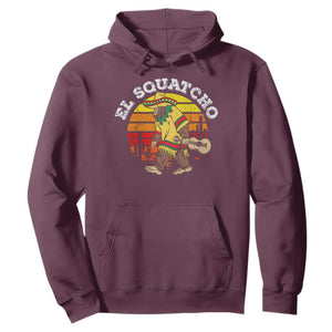 El Squatcho Bigfoot Hoodie Mexican Sasquatch Cinco De Mayo TS10 Maroon Print Your Wear