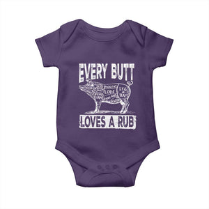 BBQ Baby Onesie Pork Butt Rub Dad Grill Gift TS10 Purple Print Your Wear