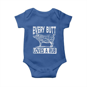 BBQ Baby Onesie Pork Butt Rub Dad Grill Gift TS10 Royal Blue Print Your Wear