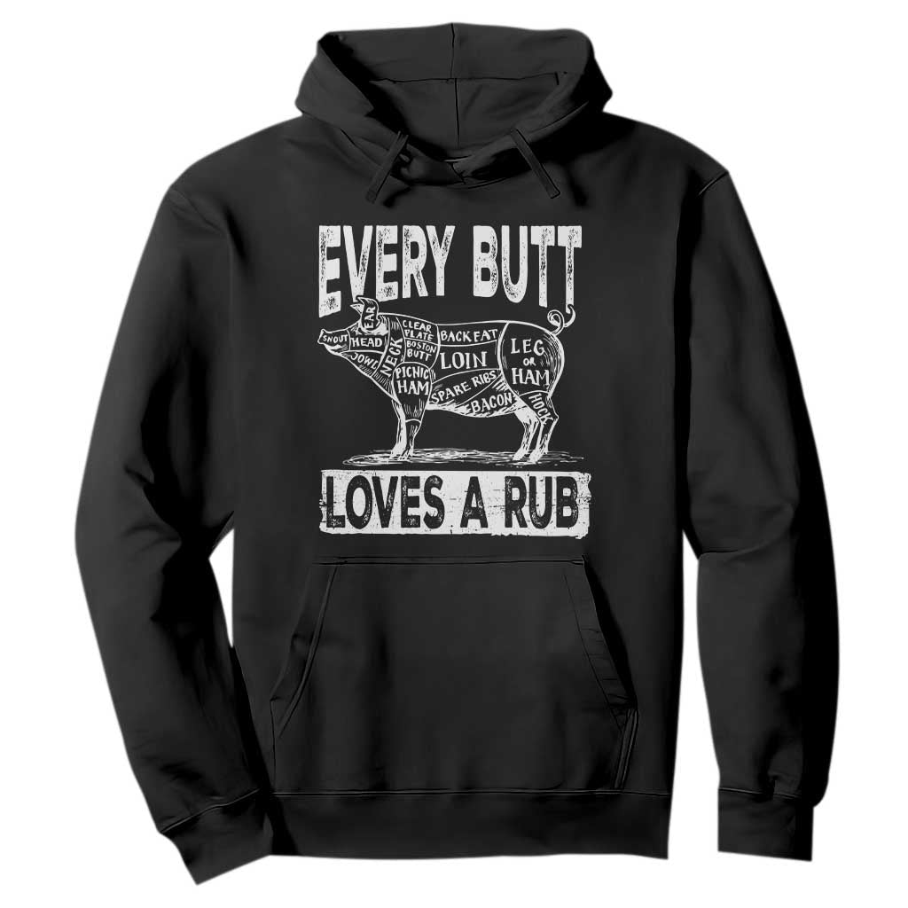 BBQ Hoodie Pork Butt Rub Dad Grill Gift TS10 Black Print Your Wear