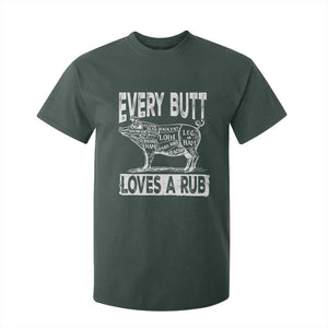 BBQ T Shirt For Kid Pork Butt Rub Dad Grill Gift TS10 Dark Forest Green Print Your Wear