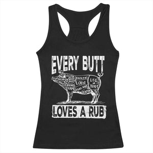 BBQ Racerback Tank Top Pork Butt Rub Dad Grill Gift TS10 Black Print Your Wear