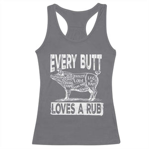 BBQ Racerback Tank Top Pork Butt Rub Dad Grill Gift TS10 Charcoal Print Your Wear