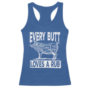 BBQ Racerback Tank Top Pork Butt Rub Dad Grill Gift TS10 Royal Blue Print Your Wear