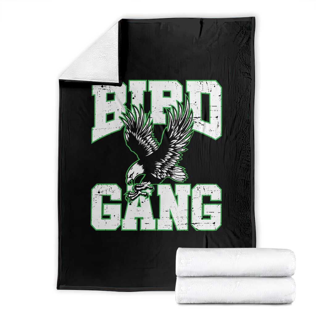 Bird Gang Throw Blanket Vintage 90s Style Classic EF Fly TS10 Black Print Your Wear