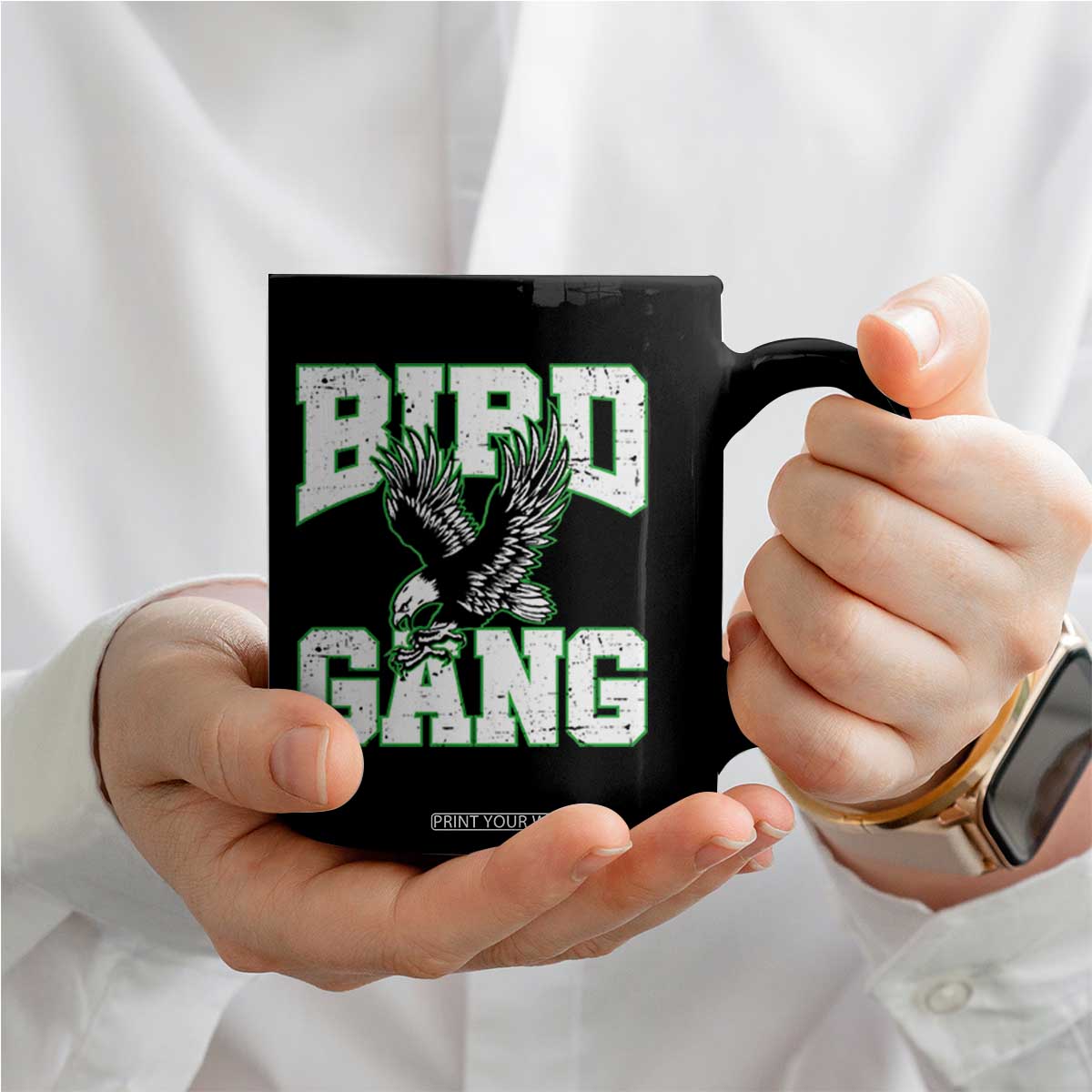 Bird Gang Coffee Mug Vintage 90s Style Classic EF Fly TS10 Print Your Wear