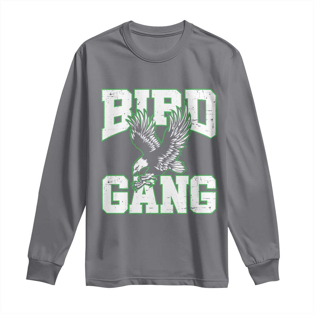 Bird Gang Long Sleeve Shirt Vintage 90s Style Classic EF Fly TS10 Charcoal Print Your Wear