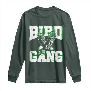 Bird Gang Long Sleeve Shirt Vintage 90s Style Classic EF Fly TS10 Dark Forest Green Print Your Wear