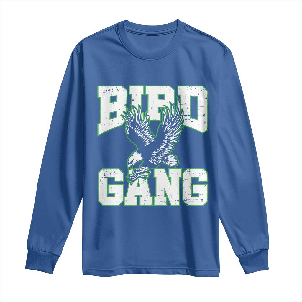 Bird Gang Long Sleeve Shirt Vintage 90s Style Classic EF Fly TS10 Royal Blue Print Your Wear