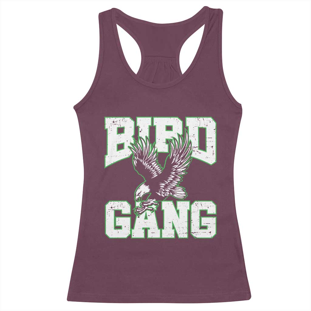 Bird Gang Racerback Tank Top Vintage 90s Style Classic EF Fly TS10 Maroon Print Your Wear