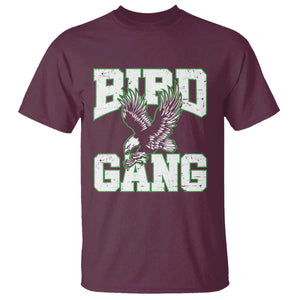 Bird Gang T Shirt Vintage 90s Style Classic EF Fly TS10 Maroon Print Your Wear