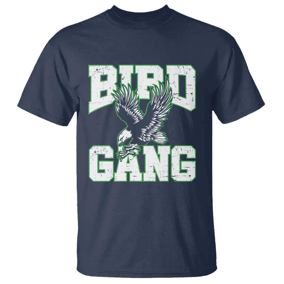 Bird Gang T Shirt Vintage 90s Style Classic EF Fly TS10 Navy Print Your Wear