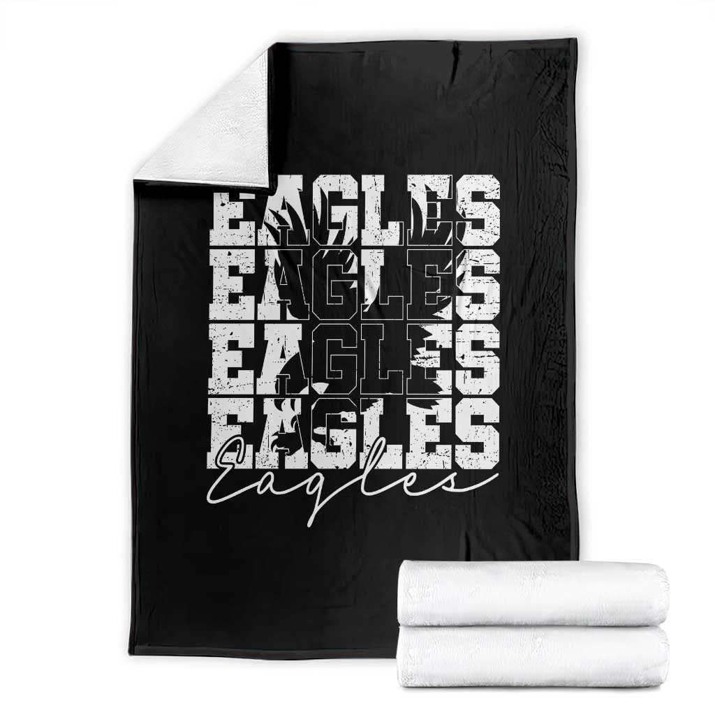 Vintage EF Bird Inspirational Throw Blanket 90s Style Classic PFE Fly TS10 Black Print Your Wear