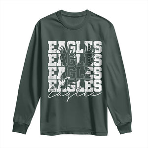 Vintage EF Bird Inspirational Long Sleeve Shirt 90s Style Classic PFE Fly TS10 Dark Forest Green Print Your Wear