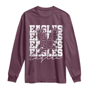Vintage EF Bird Inspirational Long Sleeve Shirt 90s Style Classic PFE Fly TS10 Maroon Print Your Wear