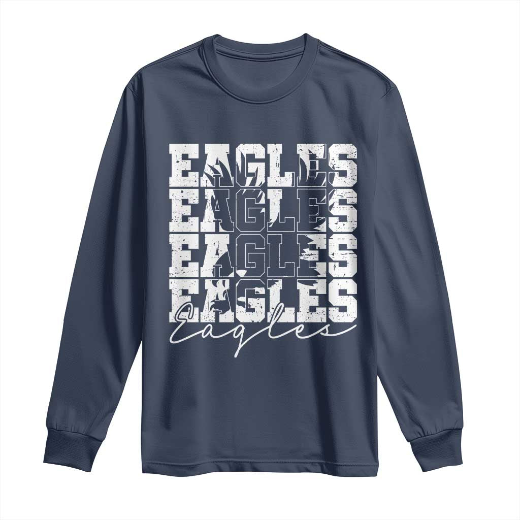 Vintage EF Bird Inspirational Long Sleeve Shirt 90s Style Classic PFE Fly TS10 Navy Print Your Wear