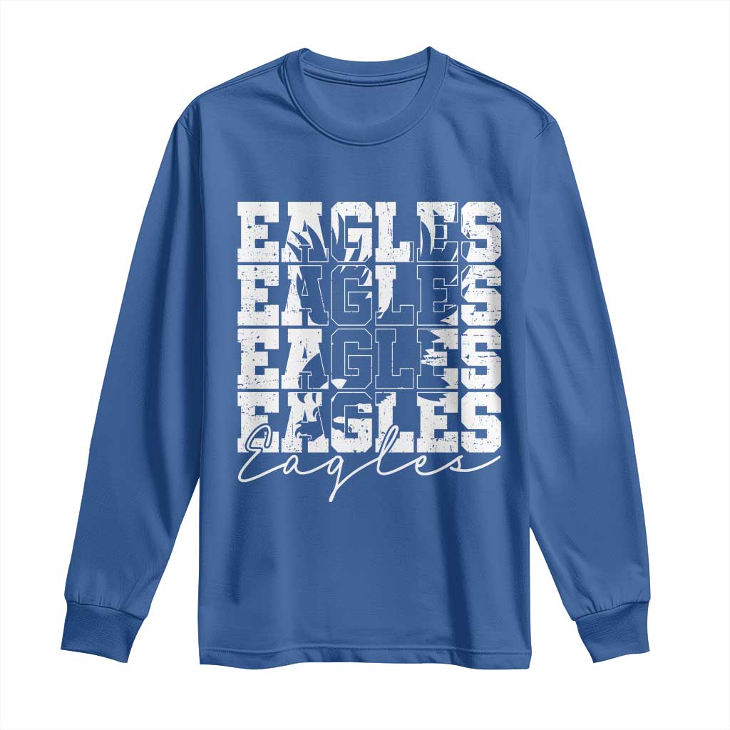 Vintage EF Bird Inspirational Long Sleeve Shirt 90s Style Classic PFE Fly TS10 Royal Blue Print Your Wear