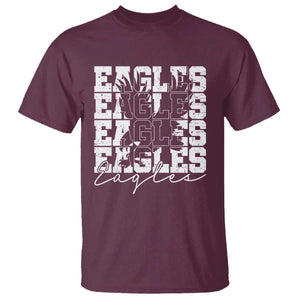 Vintage EF Bird Inspirational T Shirt 90s Style Classic PFE Fly TS10 Maroon Print Your Wear