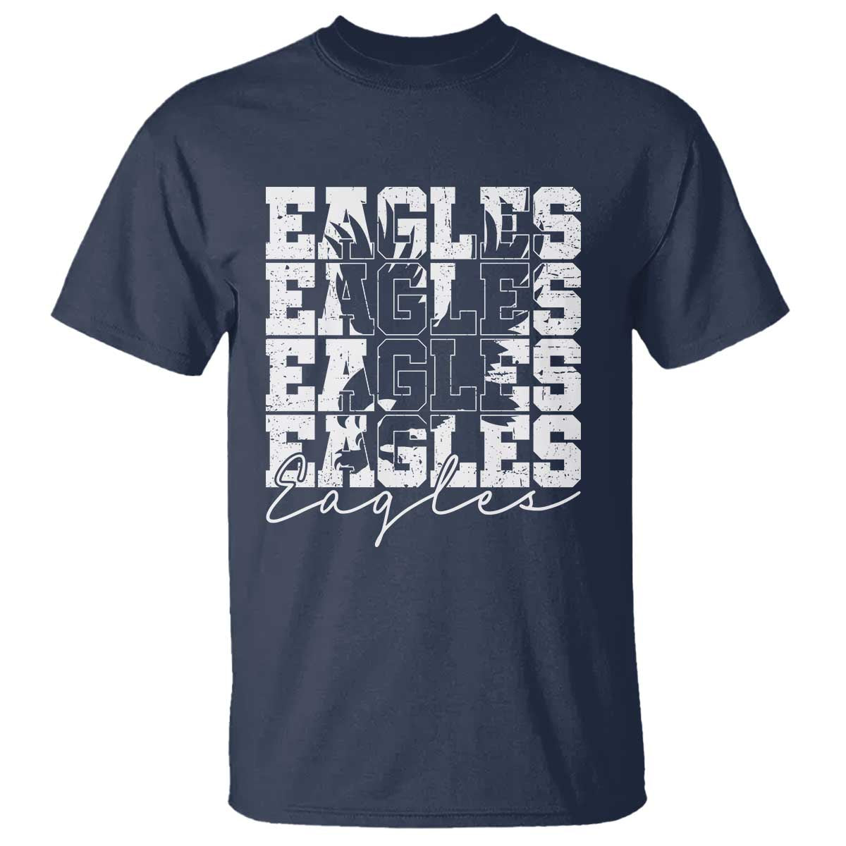 Vintage EF Bird Inspirational T Shirt 90s Style Classic PFE Fly TS10 Navy Print Your Wear