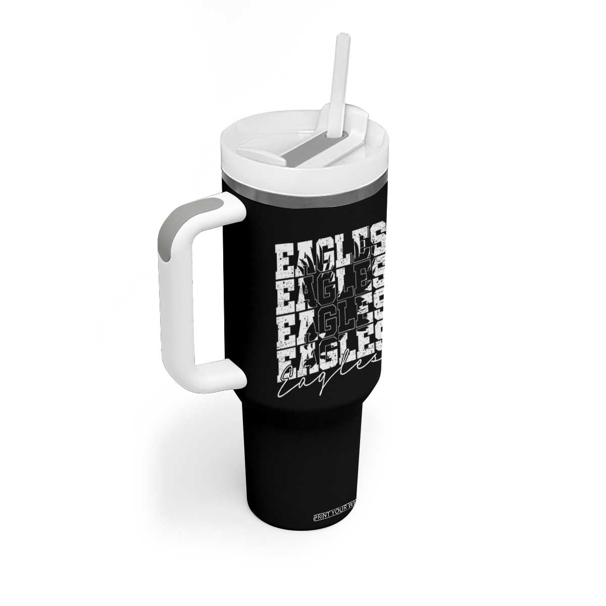 Vintage EF Bird Inspirational Tumbler With Handle 90s Style Classic PFE Fly TS10 Print Your Wear