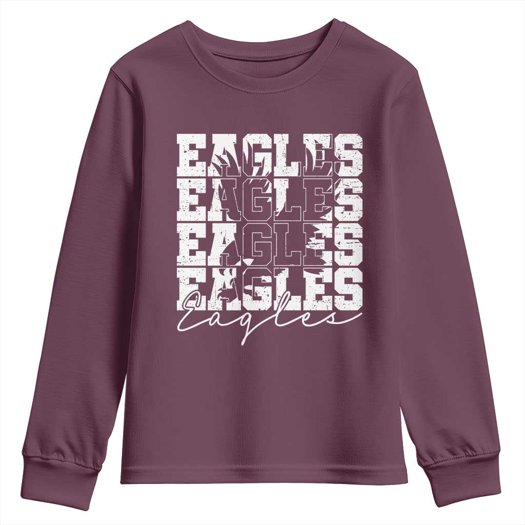 Vintage EF Bird Inspirational Youth Sweatshirt 90s Style Classic PFE Fly TS10 Maroon Print Your Wear