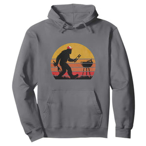 Bigfoot BBQ Hoodie Funny Barbecue Sasquatch Lovers Dad Grill Gift TS10 Charcoal Print Your Wear