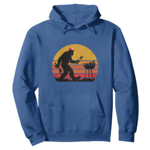 Bigfoot BBQ Hoodie Funny Barbecue Sasquatch Lovers Dad Grill Gift TS10 Royal Blue Print Your Wear